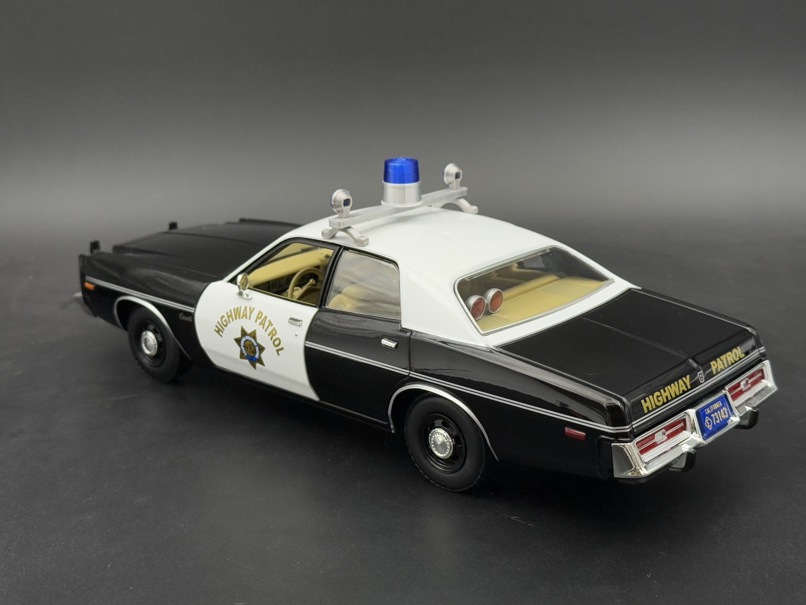 1/24 Scale Model Visibar CJ 184 284 Blue Beacon Lollipop Police Light 2456BBB6