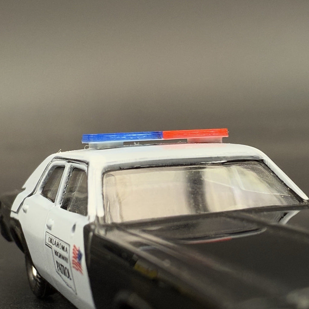 4 Pack 1/87 HO Scale Blue Red LED Style Whelen Lightbar Police Car 87014