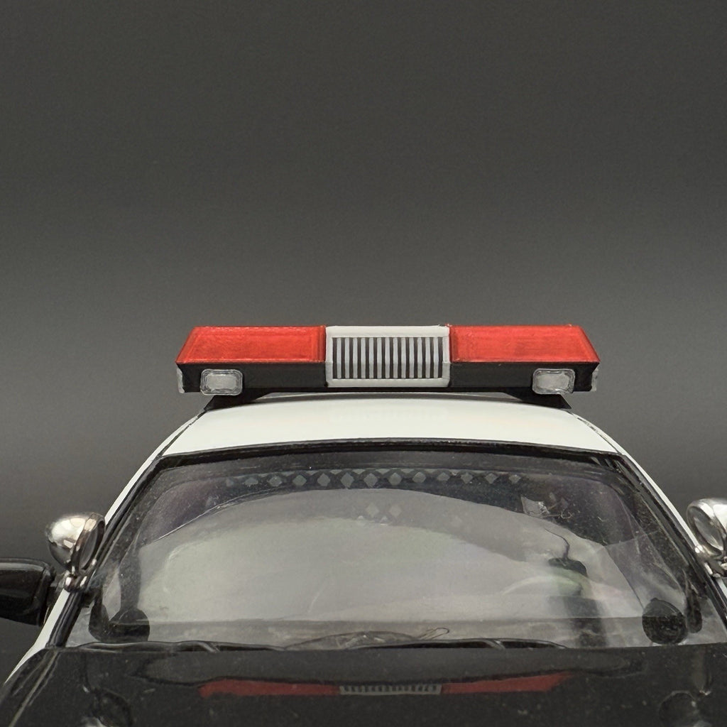 1/18 Scale Red Chrome Streethawk Lightbar New York Police Sheriff Fire7