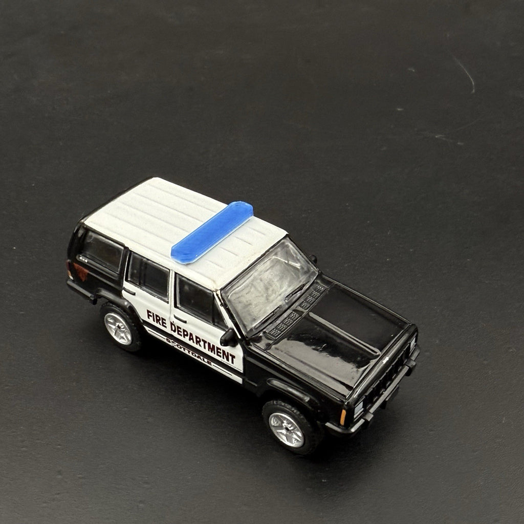 2 Pack 1/64 Blue LED Code 3 X2100 Lightbar For Police Sheriff Fire Ambulance SUV6