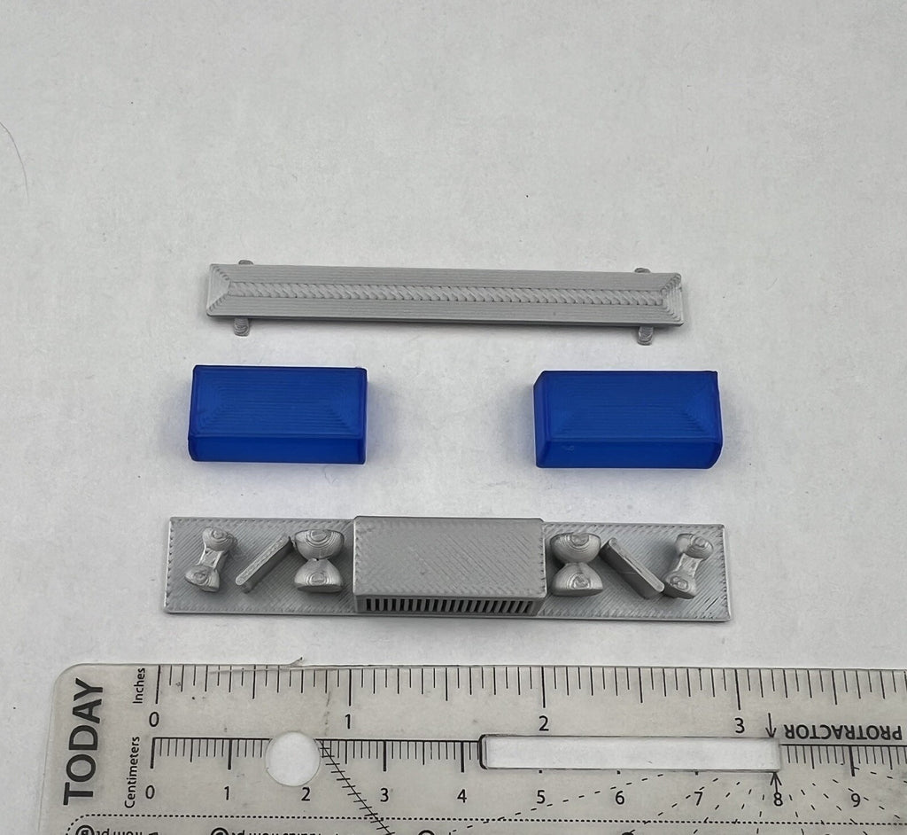 1/18 Blue Federal Signal Twinsonic Lightbar Police Sheriff State Highway Patrol1