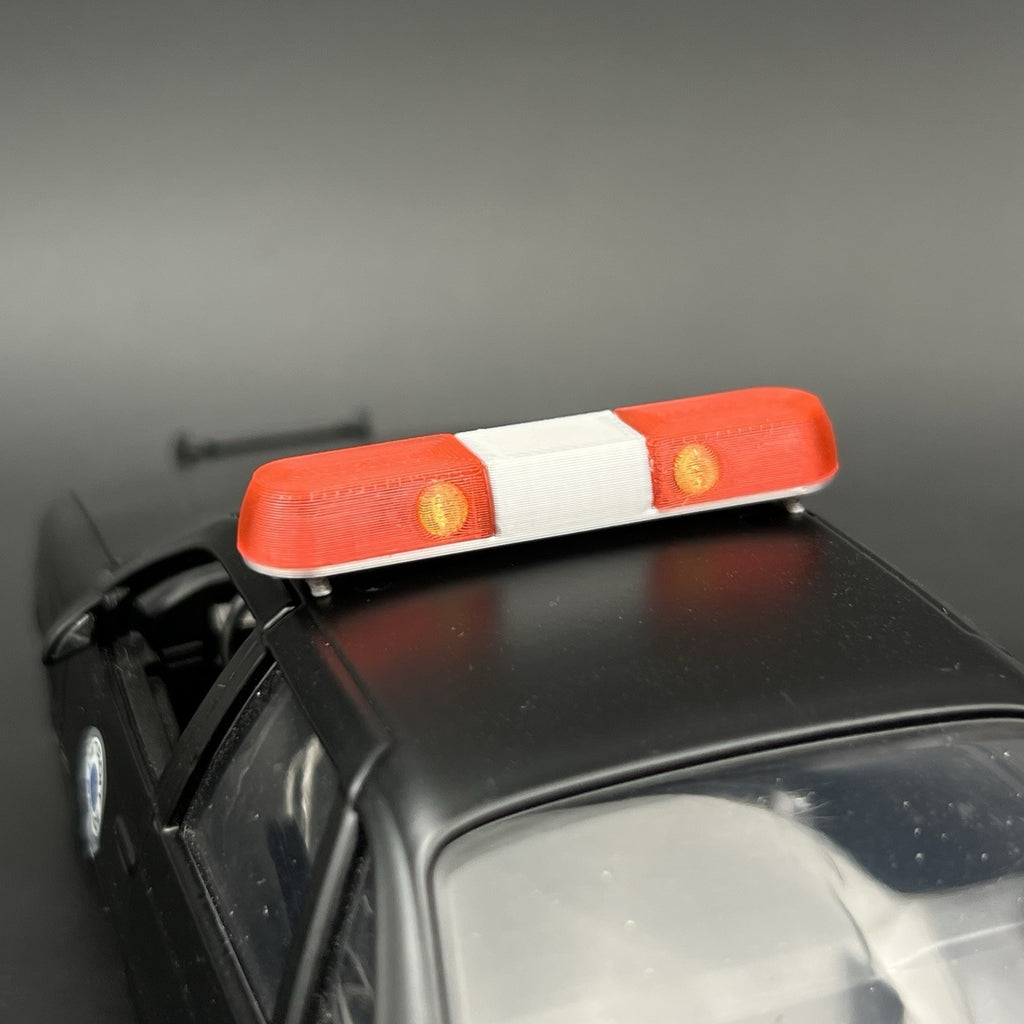 1/24 1/25 Red Whelen 80H 90H 8000 Lightbar Police Sheriff Fire Highway Patrol2