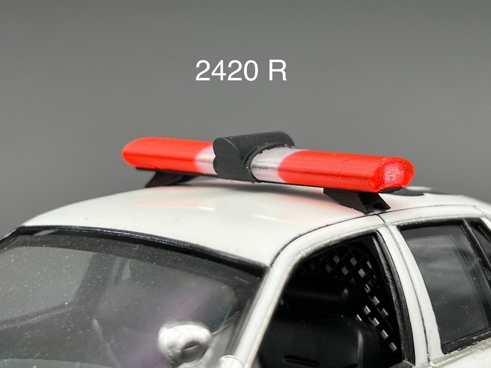 1/24 25 LED Ready Jetsonic Lightbar Red Clear Sheriff Highway Patrol Police Fire0