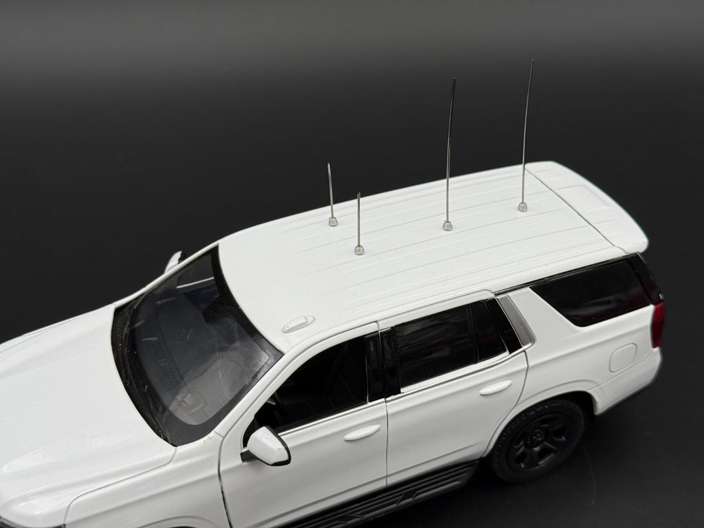 4-Pack 1/18 1/24 Scale Model Metal Antenna For Model Police Cars 1801S6