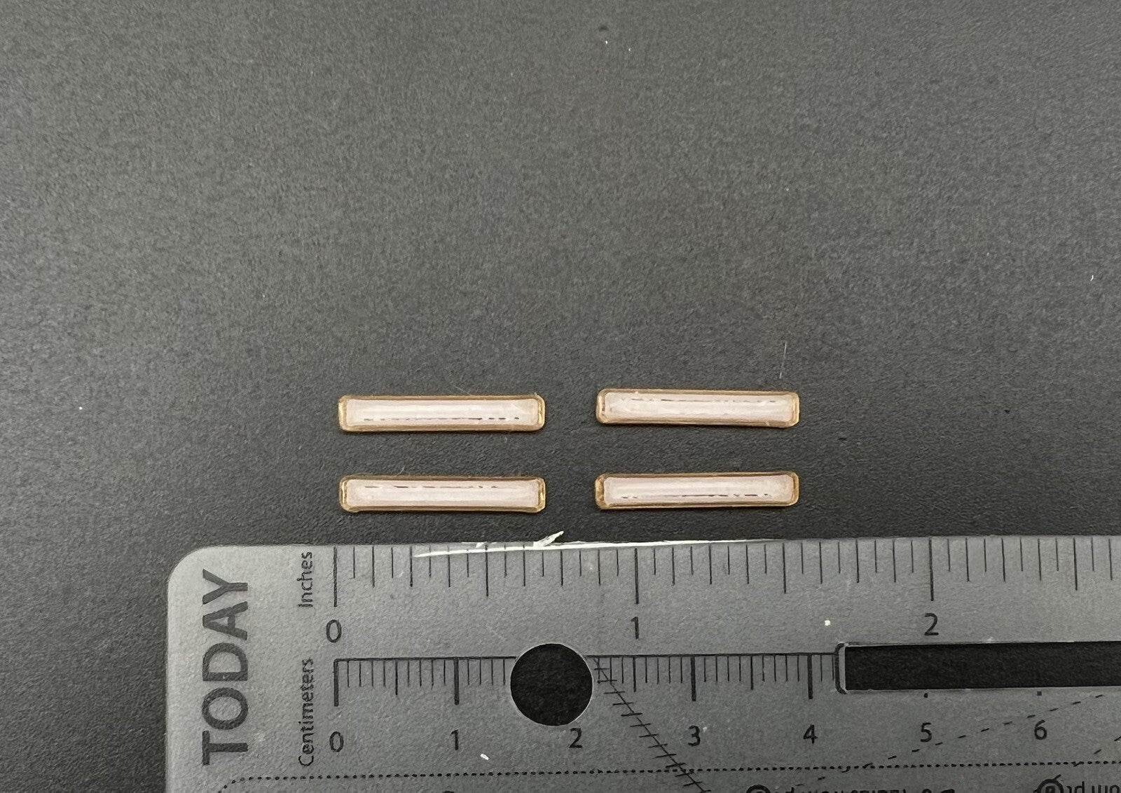 4 Pack 1/87 HO Scale Whelen Edge Long Amber Lightbar Tow Truck Work Contruction1