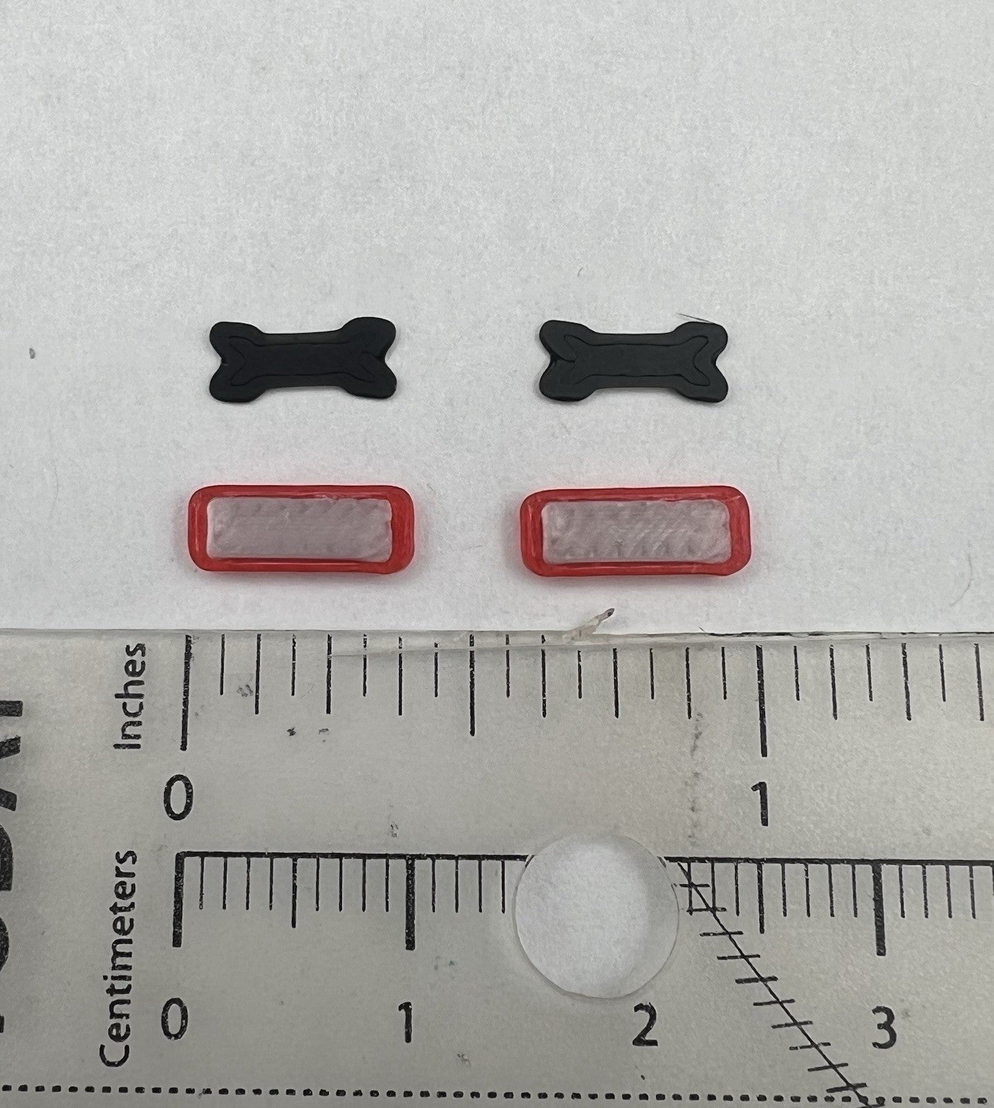 2 Pack 1/64 Mini Whelen Edge Red Lightbar Gray Top Cover Police Sheriff Fire EMS1