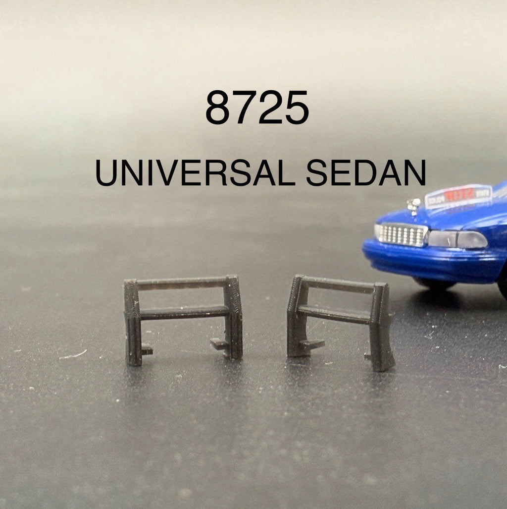 2 Pack 1/87 HO Scale 1990s Push Bumper Pushbar Crown Vic Police Sheriff Fire0
