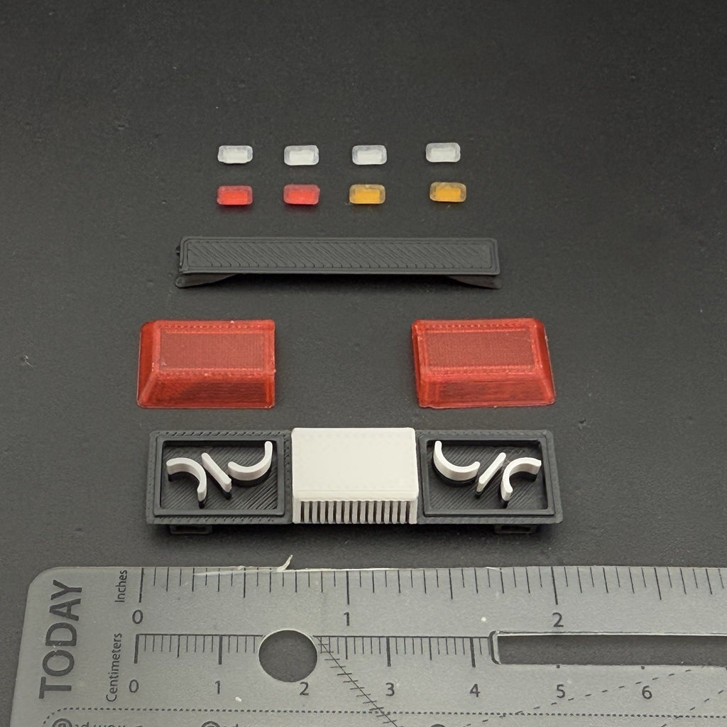 1/24 25 Scale Red Chrome Streethawk Lightbar New York Police Sheriff Fire1