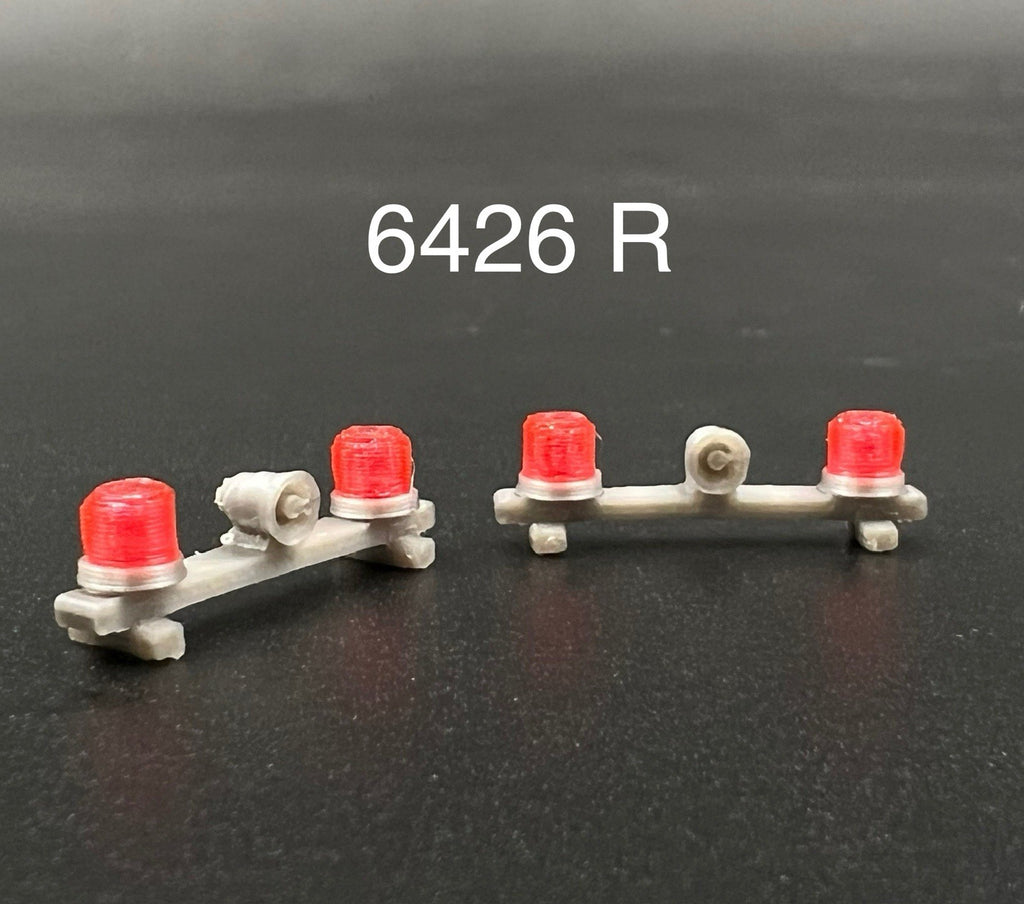 2 Pack 1/64 Red Mars Skybolt Beacon Lightbar Siren Speaker Police Sheriff0
