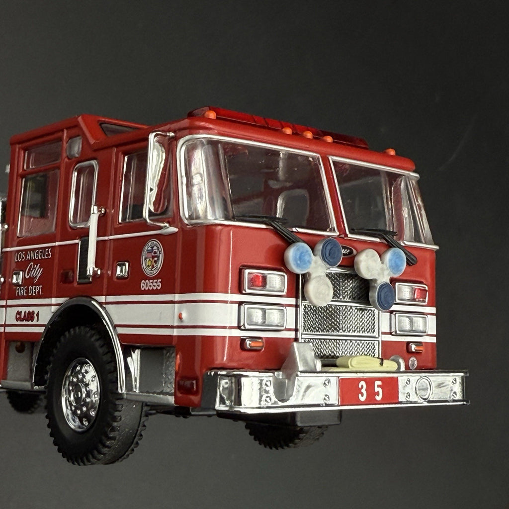 2 Pack 1/64 Roto Ray Blue Clear Navy Light Code 3 Fire Truck Engine Ladder4