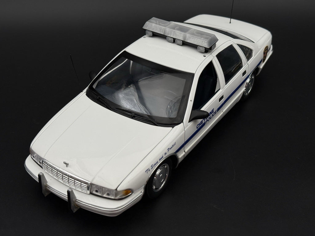 1/18 Scale Model Clear Streethawk Lightbar Police 1859ClearC3