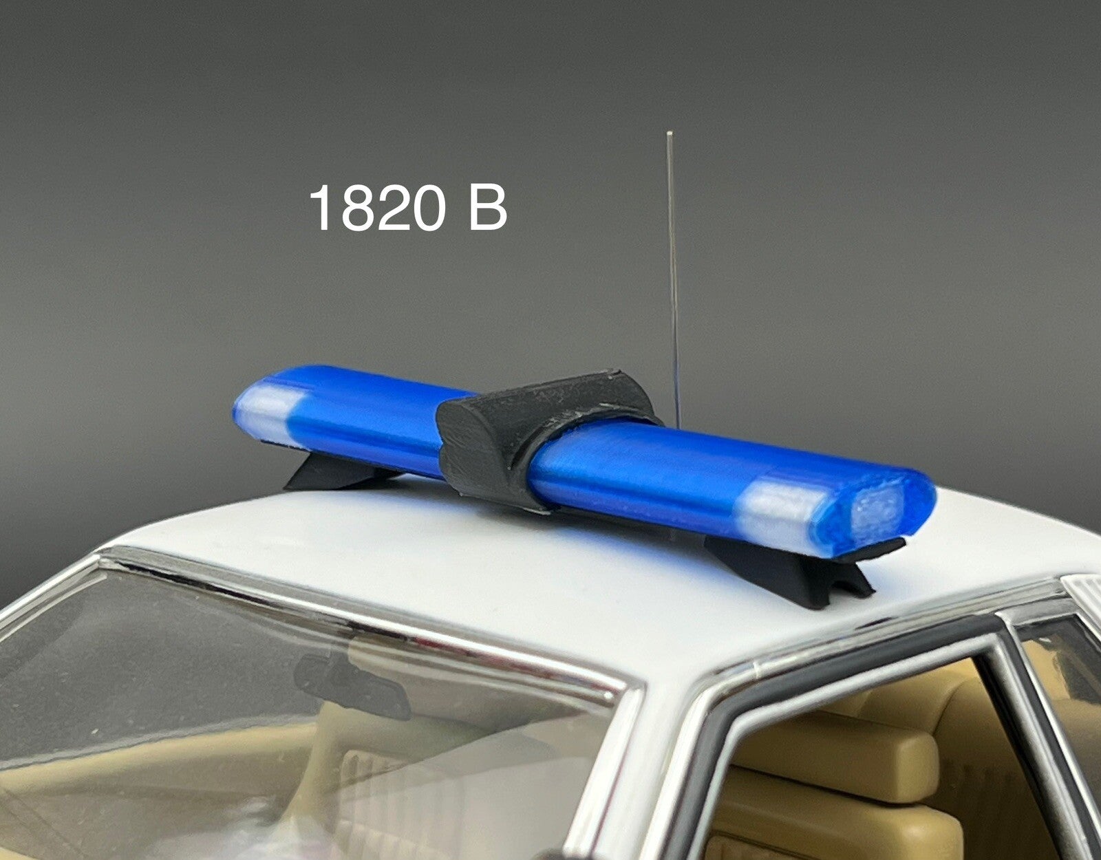 1/18 Scale Model Jetsonic Lightbar Blue Clear FHP Florida Highway Patrol Police 0