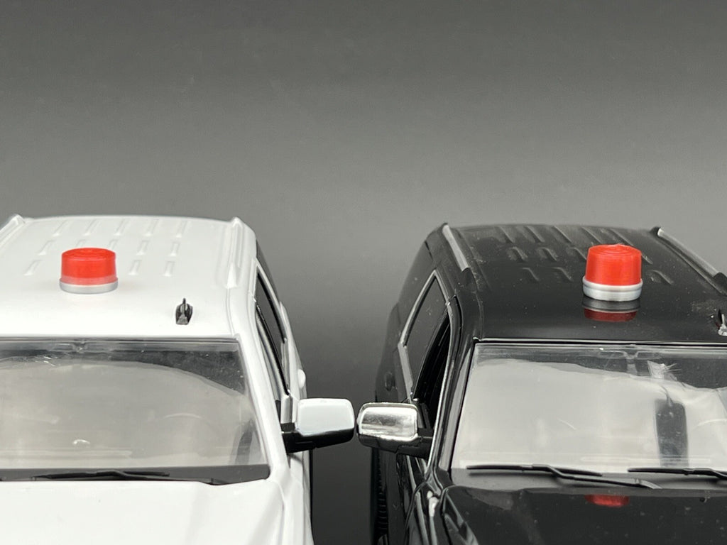 2-Pack 1/10 12 Scale Model Michigan State Police Red Beacon Lightbar 1003R2