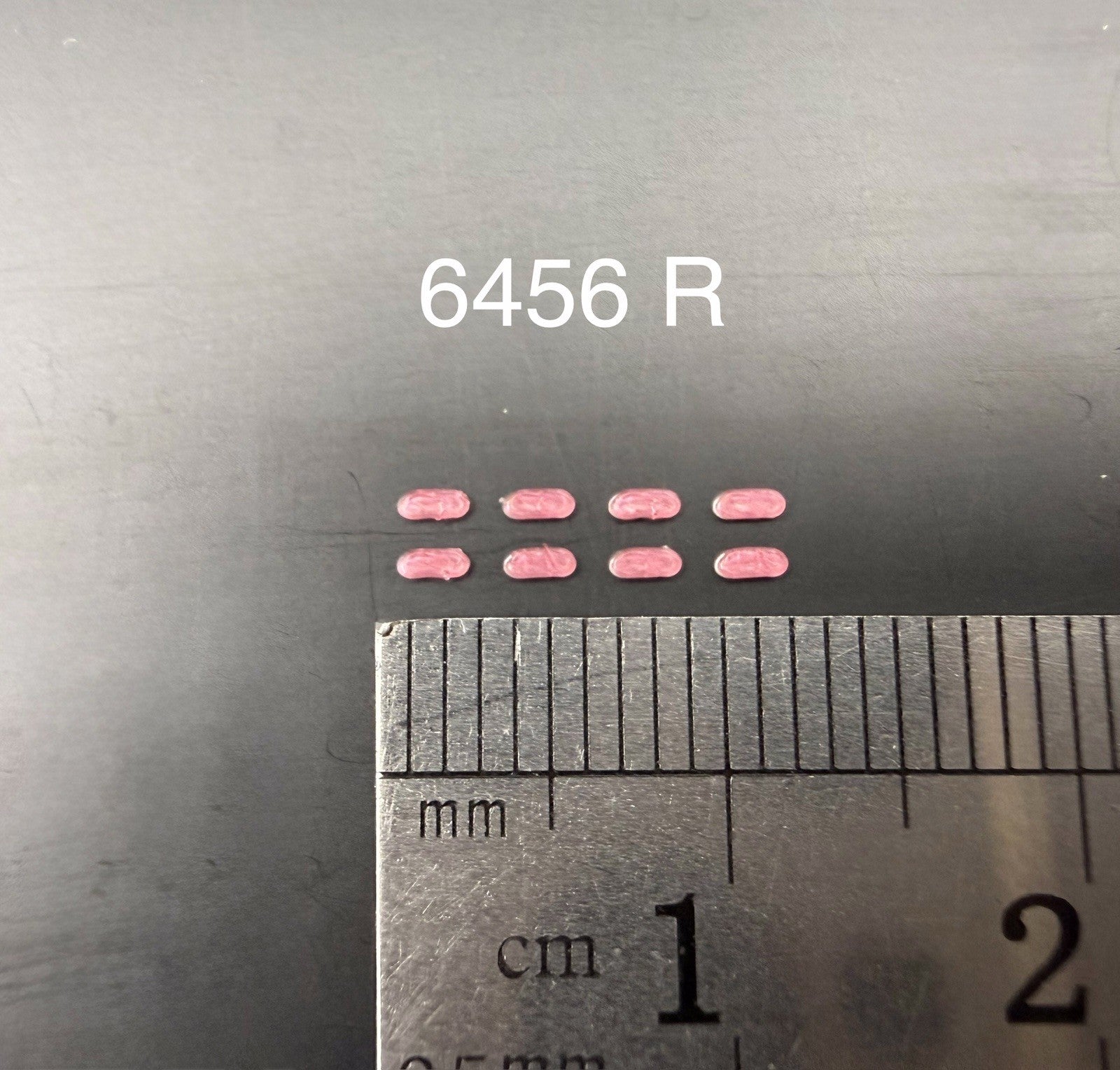 8 Pack 1/64 Scale Red Grille Light Pod License Plate Police 6456R8