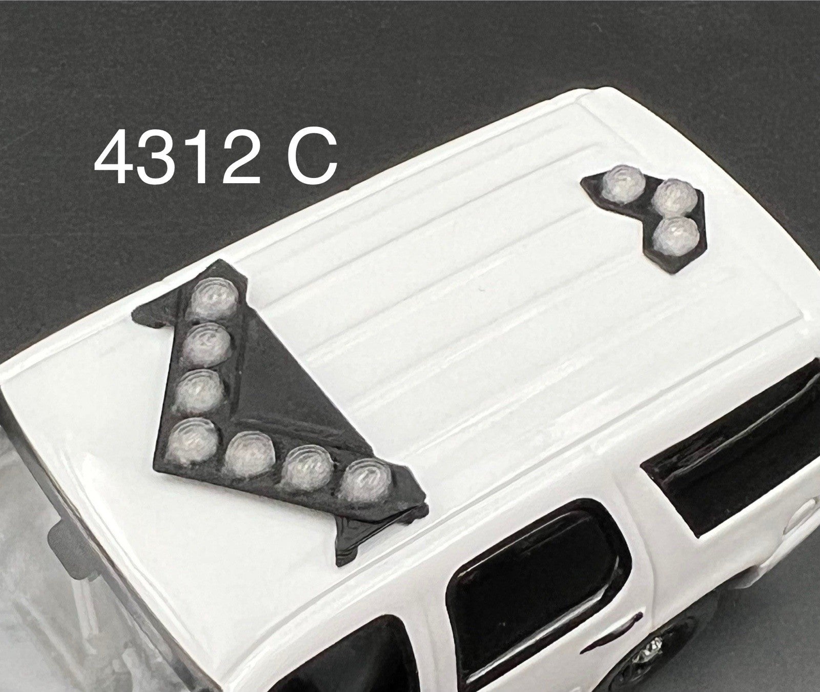 2 Pack 1/43 Federal Signal Vector Vision SLR Lightbar For Greenlight Police Cars0