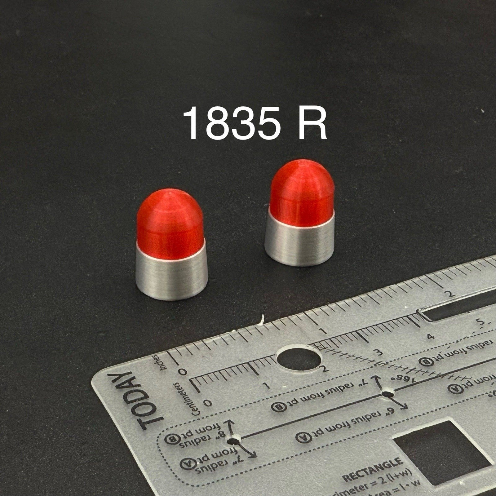 2 Pack 1/18 LED Compatible Red Beacon Ray Lightbar Police Fire Sheriff EMS0