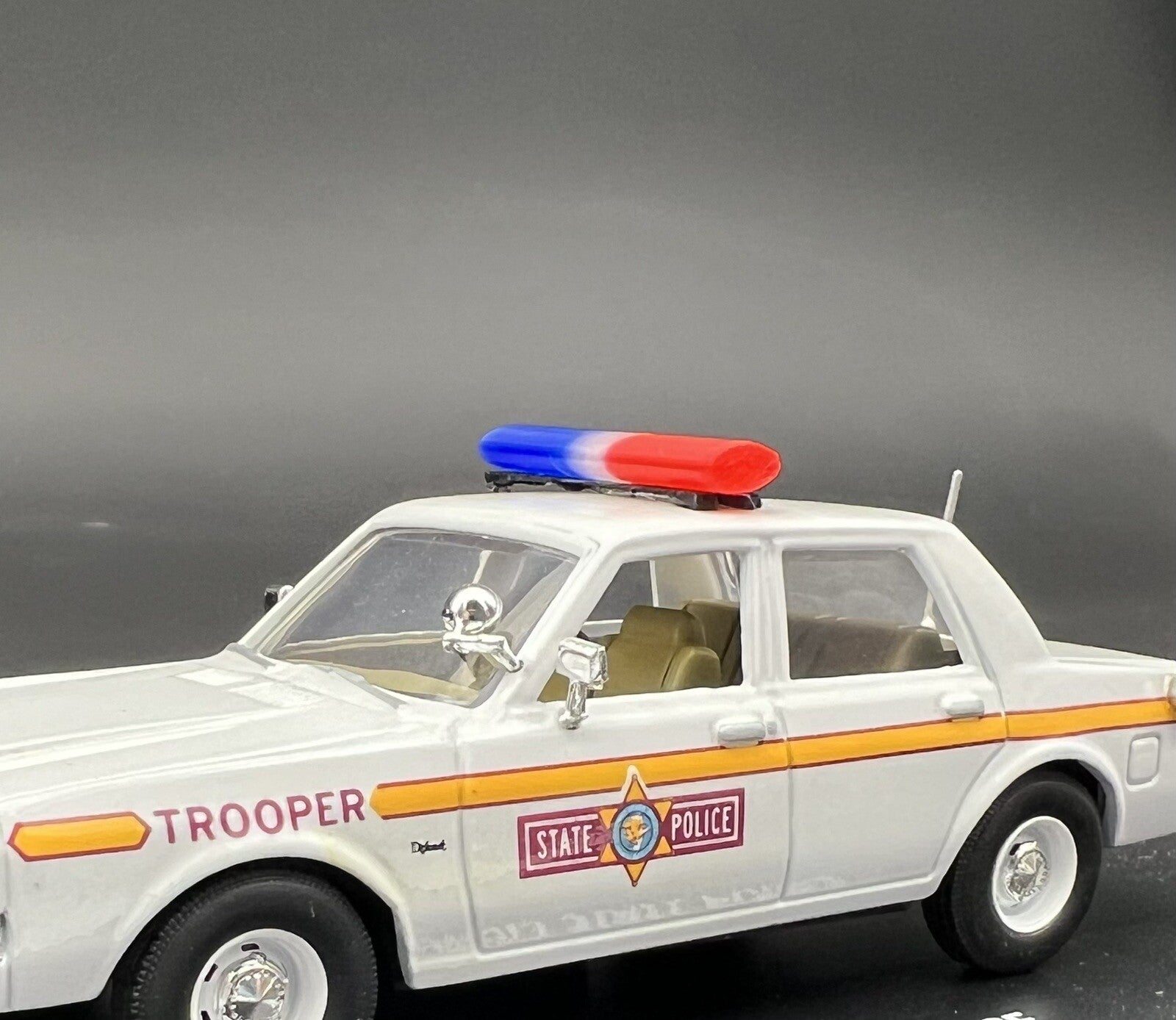 2 Pack 1/43 Blue Red Federal Signal Aerodynic Lightbar Greenlight Police Sheriff1