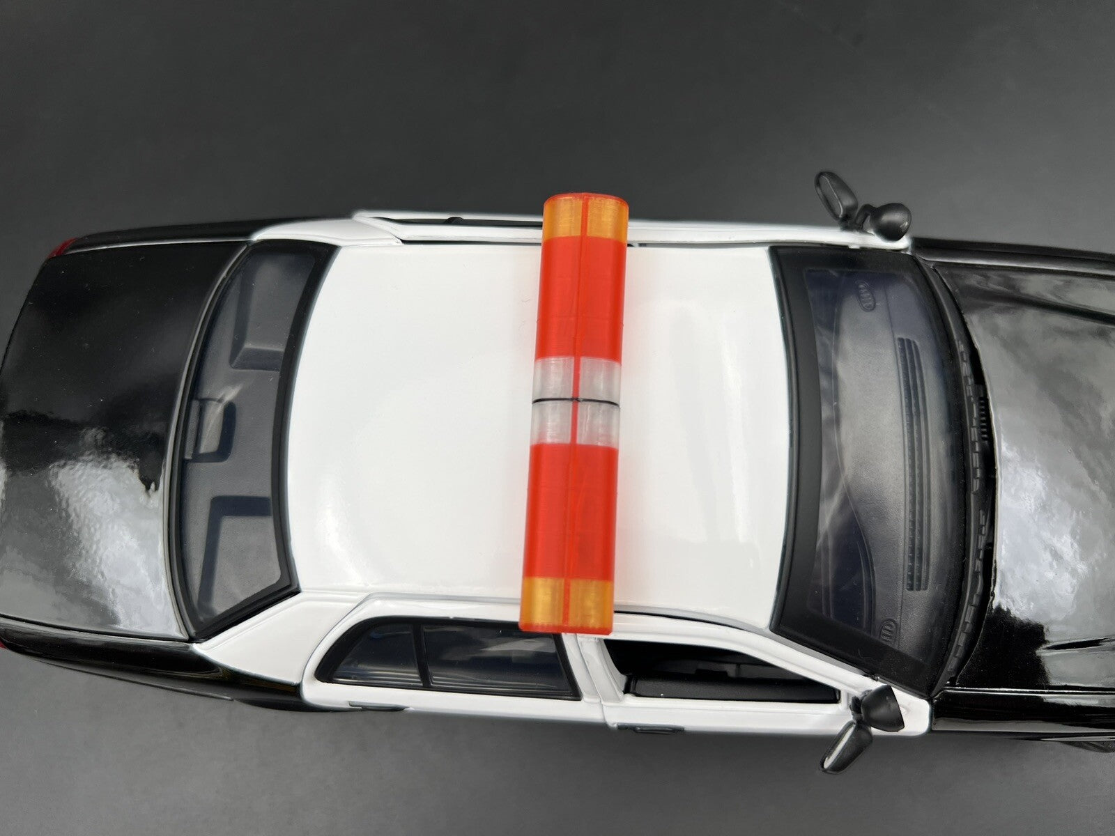 1/18 LED Ready AeroDynic Lightbar Red Clear Amber Police Sheriff Fire1