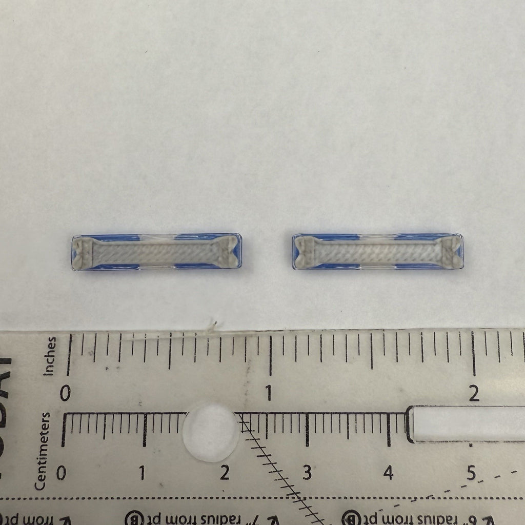 2 Pack 1/64 Code 3 LP6000 Clear + Blue Lightbar Greenlight Police Fire SUV1