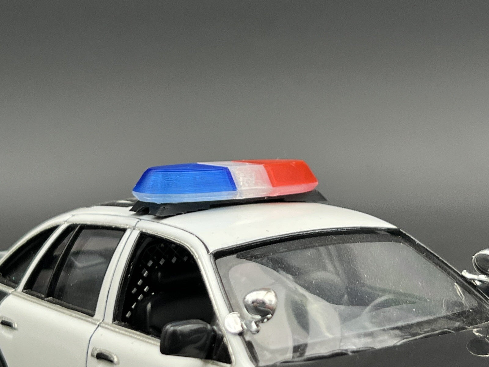 1/24 25 Blue Clear Red Federal Signal Vista Lightbar San Diego Police Sheriff4