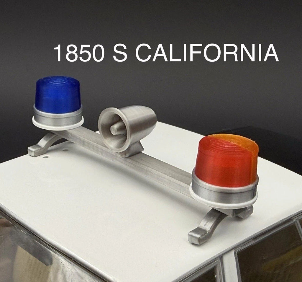 1/18 California 184 Visibar CT-1 Blue Red Amber Beacon Speaker Lightbar 1850SCA0