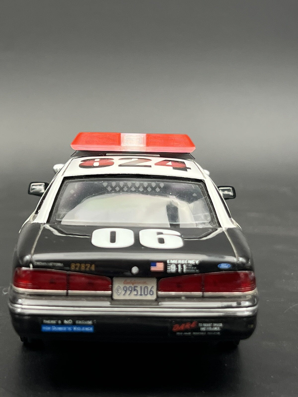 1/24 25 Clear Red Federal Signal Vista Lightbar Fire State Police Sheriff EMS12