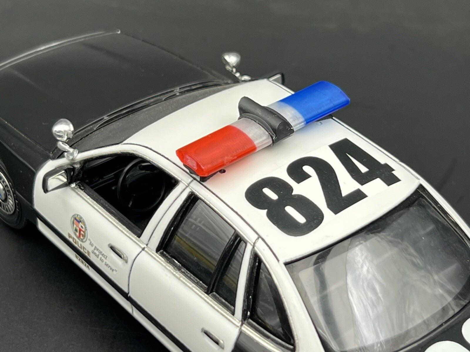 1/24 25 Scale Model Jetsonic Lightbar CHP CA Style Blue Red Amber Police 2420CA6