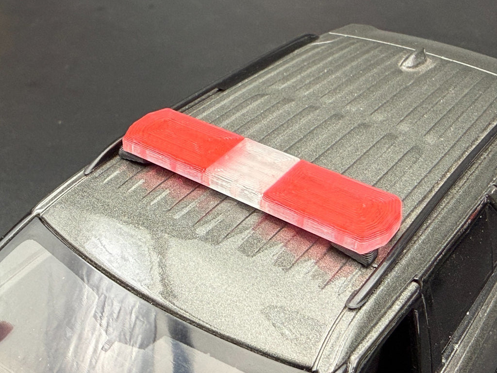 1/24 25 27 LED Ready Code 3 2700 Red Clear Lightbar Fire Police 2409RC5