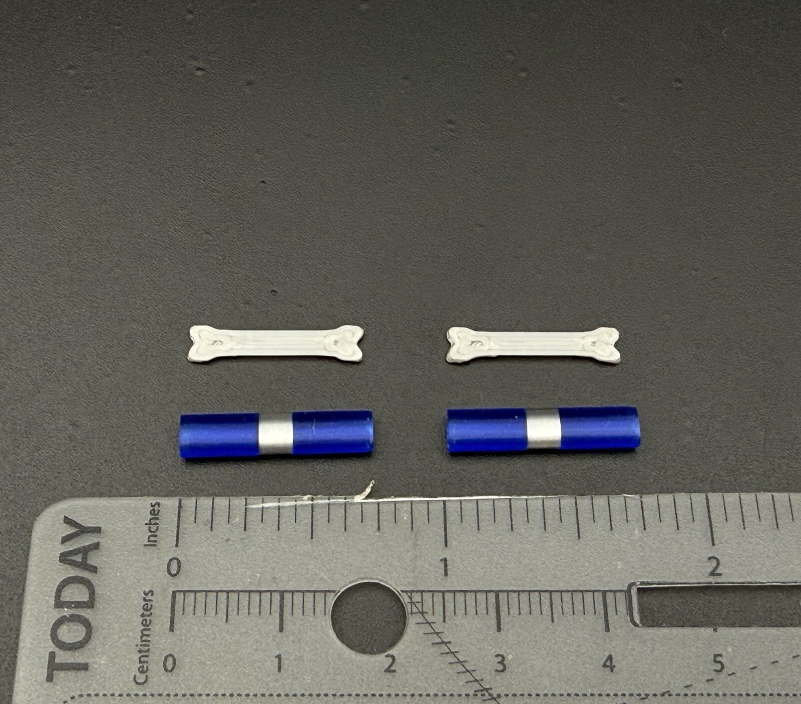 2 Pack 1/64 Blue Chrome Federal Signal Aerodynic Lightbar Police Sheriff 6414B21