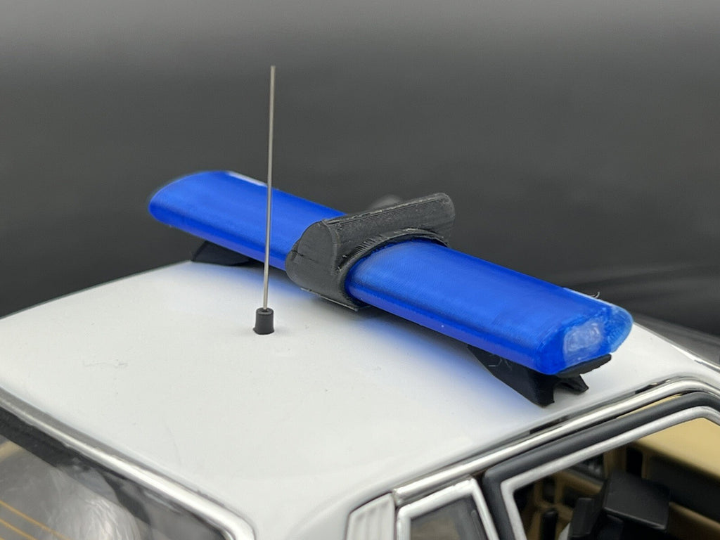 1/18 Scale Model Jetsonic Lightbar Blue Clear FHP Florida Highway Patrol Police 6