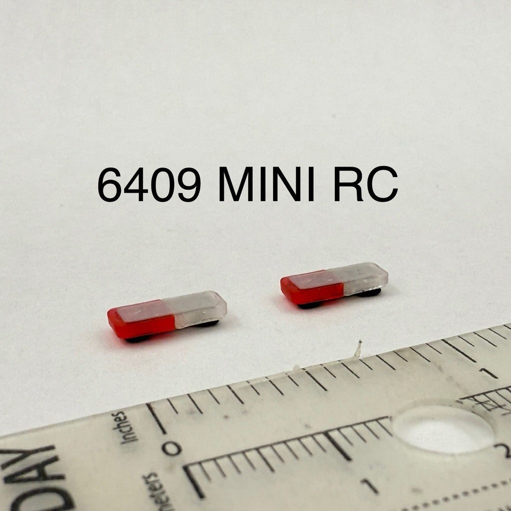 2 Pack 1/64 Mini Whelen Edge Red Clear Lightbar Gray Top Cover Police Fire EMS0