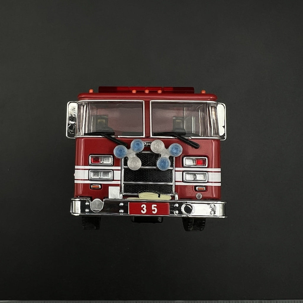2 Pack 1/64 Roto Ray Blue Clear Emergency Light Code 3 Fire Truck Engine Ladder2