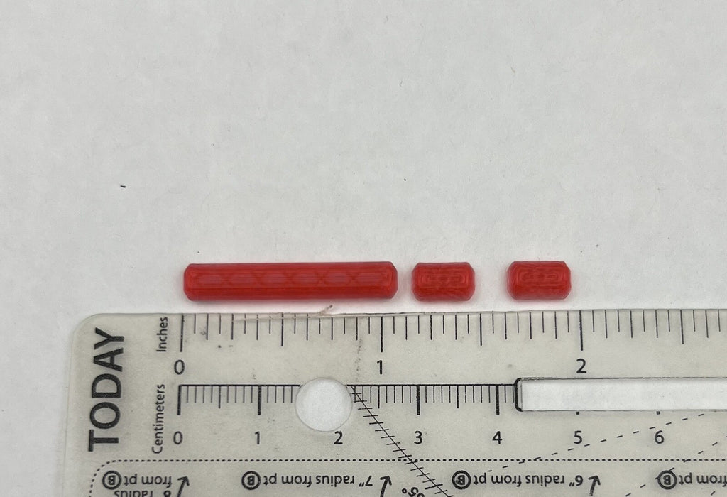 3 Pack 1/64 Red Code 3 MX7000 Long & Short Lightbar Greenlight Fire Engine EMS3