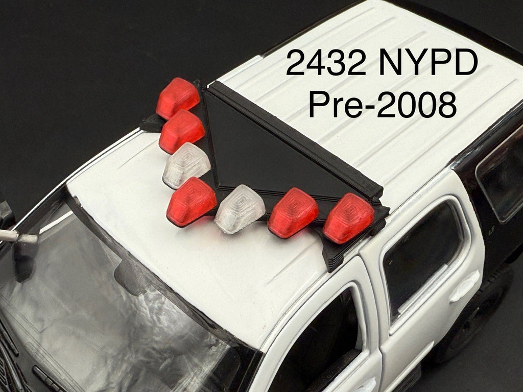 1/24 25 Scale Model LED Ready NYPD Federal Vector Lightbar Police Pre-2008 24320