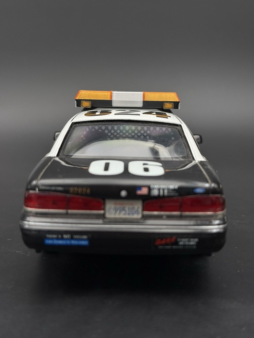 1/24 25 Scale Model Amber Chrome Streethawk Lightbar Police 2464AChrome12