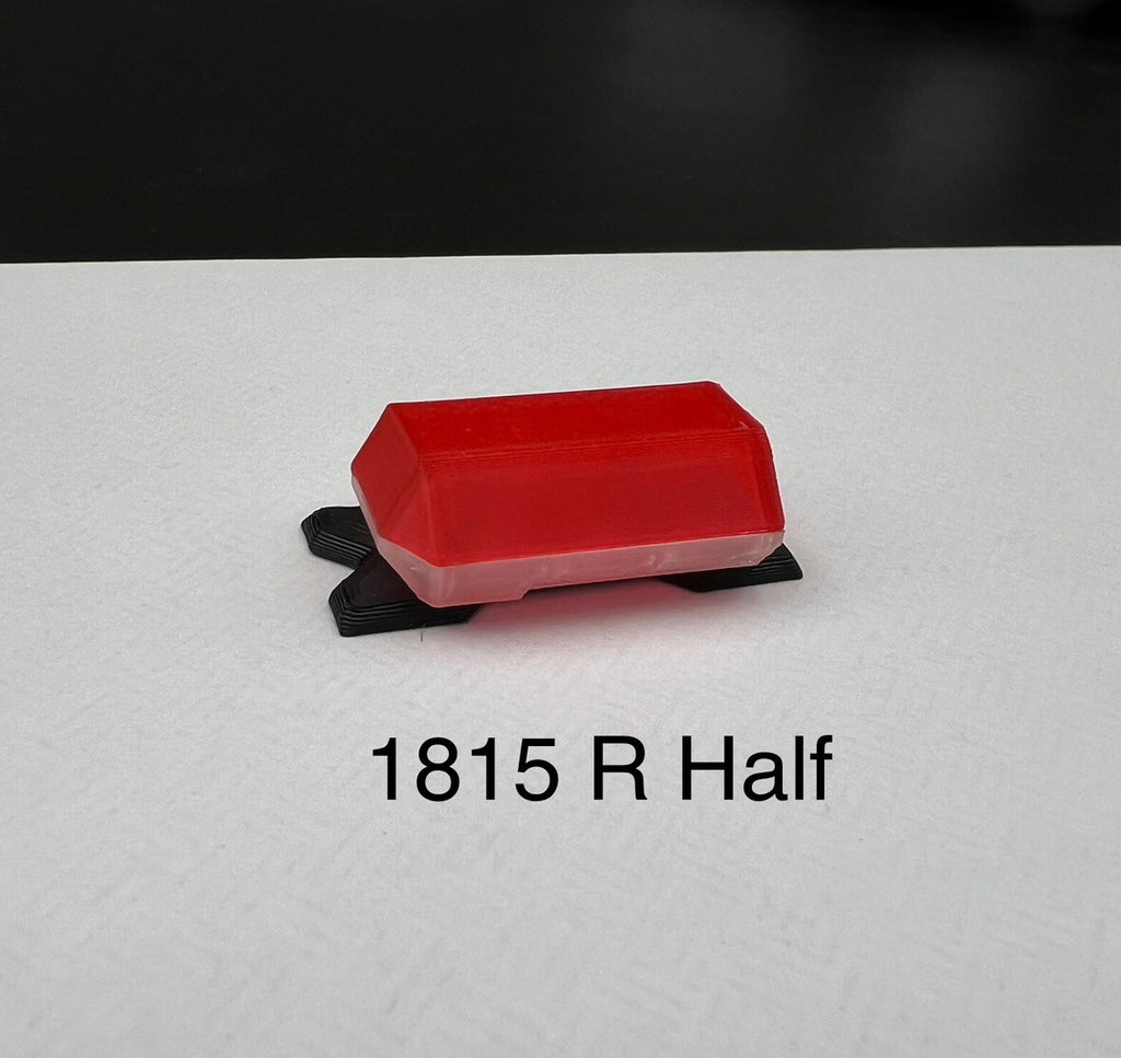1/18 Scale Red Half Code 3 MX7000 Lightbar W/ Internal Lens Police Sheriff Fire0