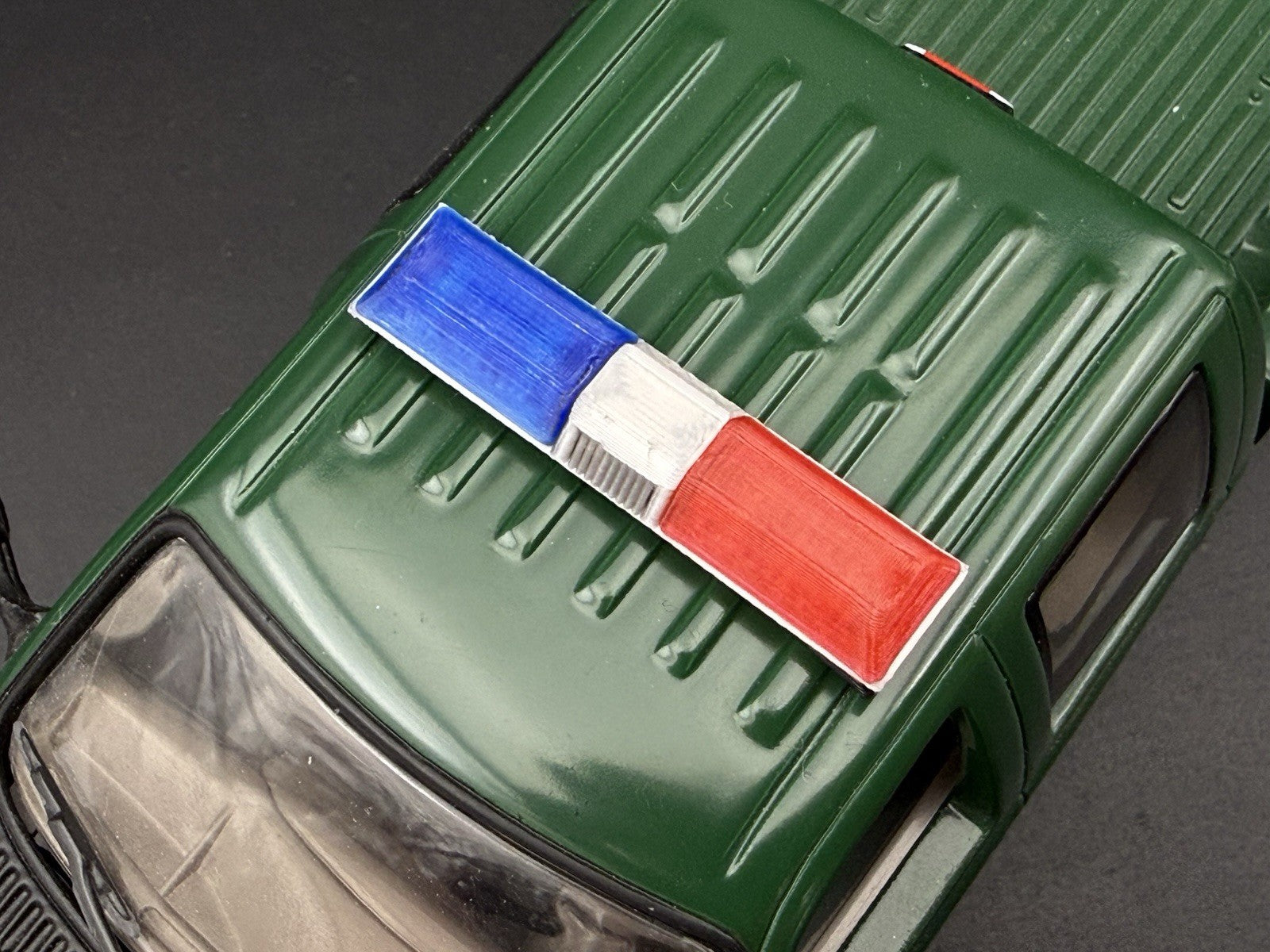 1/32 Blue Red Chrome Code 3 LP6000 Lightbar Police Fire 3207ChromeBR3