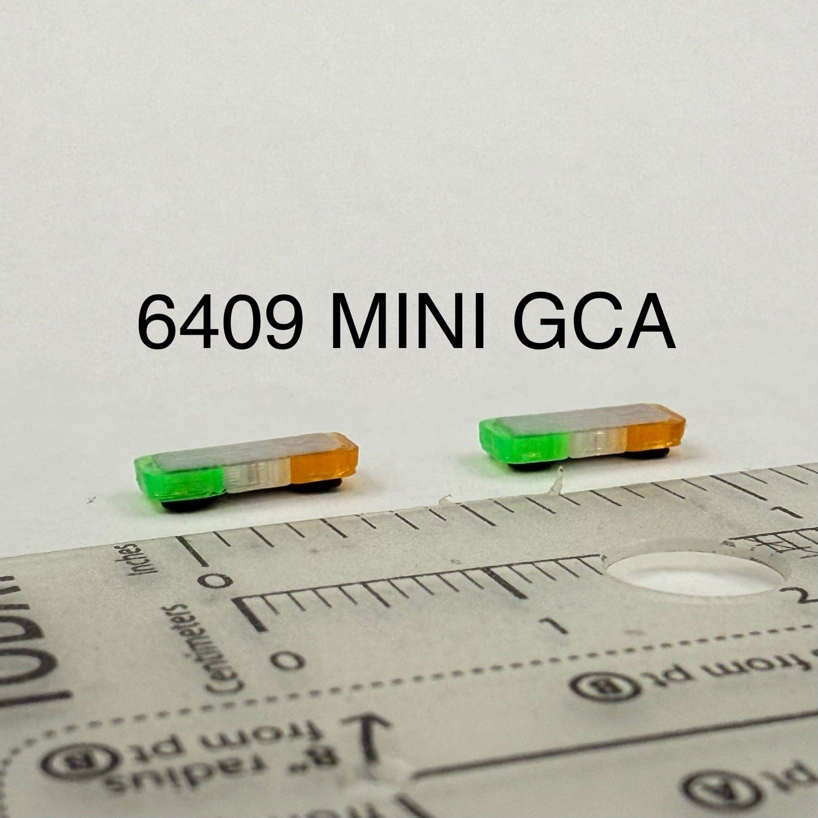 2 Pack 1/64 Mini Whelen Edge Green Clear Amber Lightbar Work Truck Security0