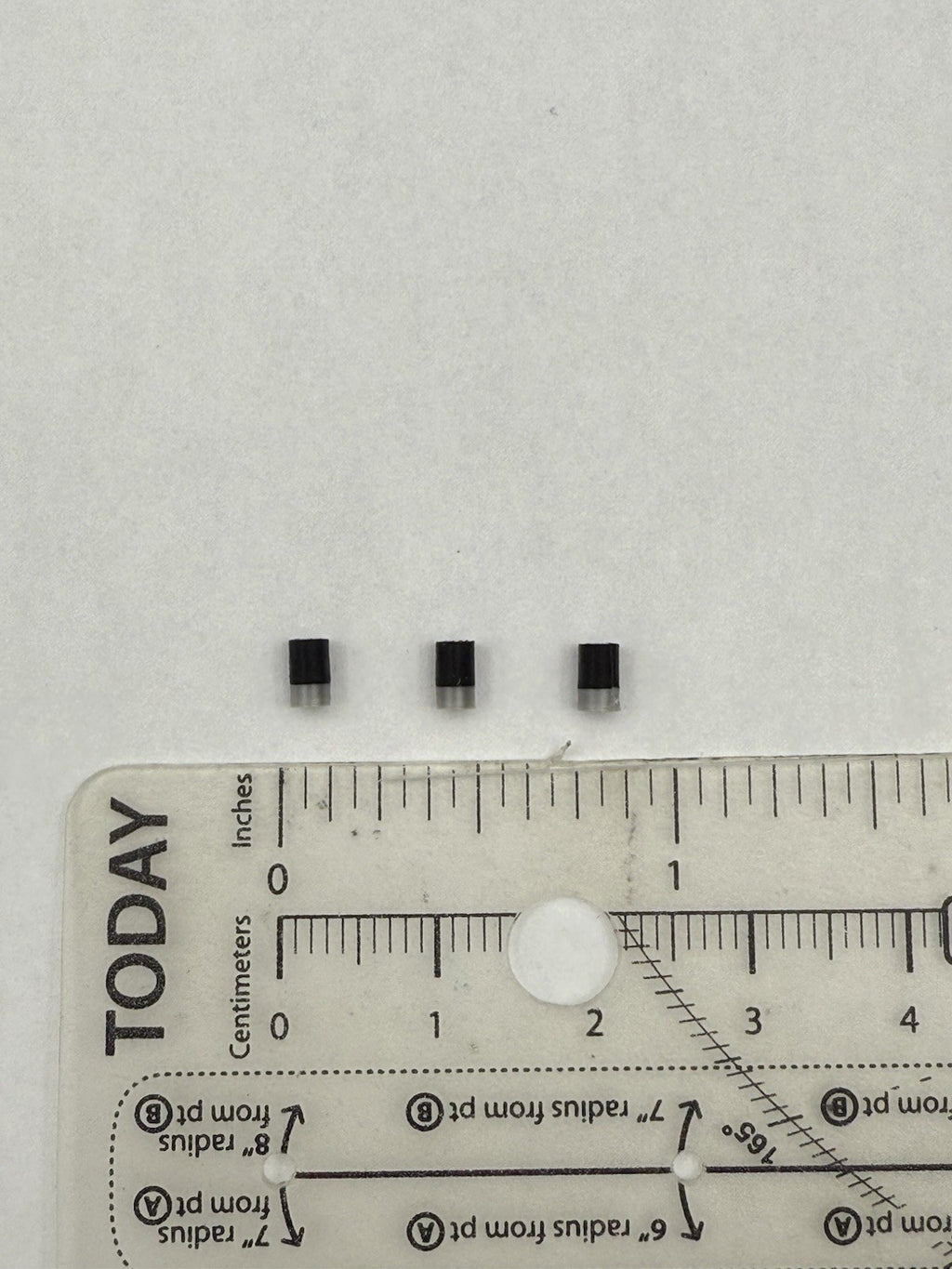 3 Pack 1/18 Black Silver Low Profile Stubby Antenna Scale Model Police Fire2