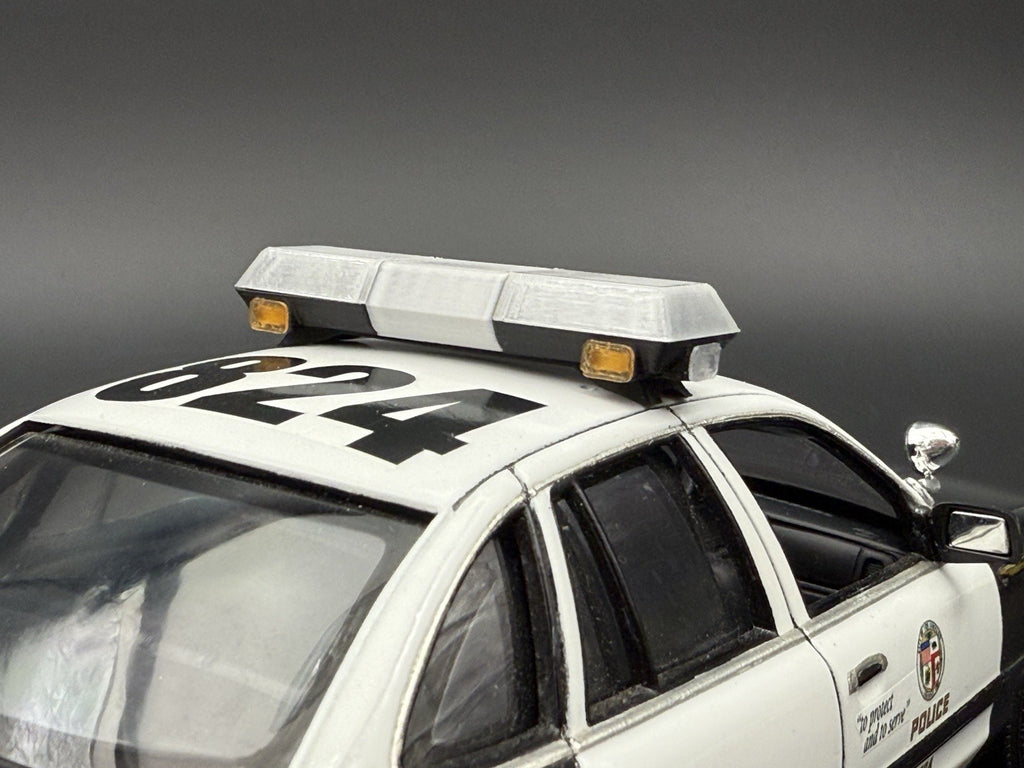 1/24 25 Scale Clear Chrome Streethawk Lightbar Police 246412