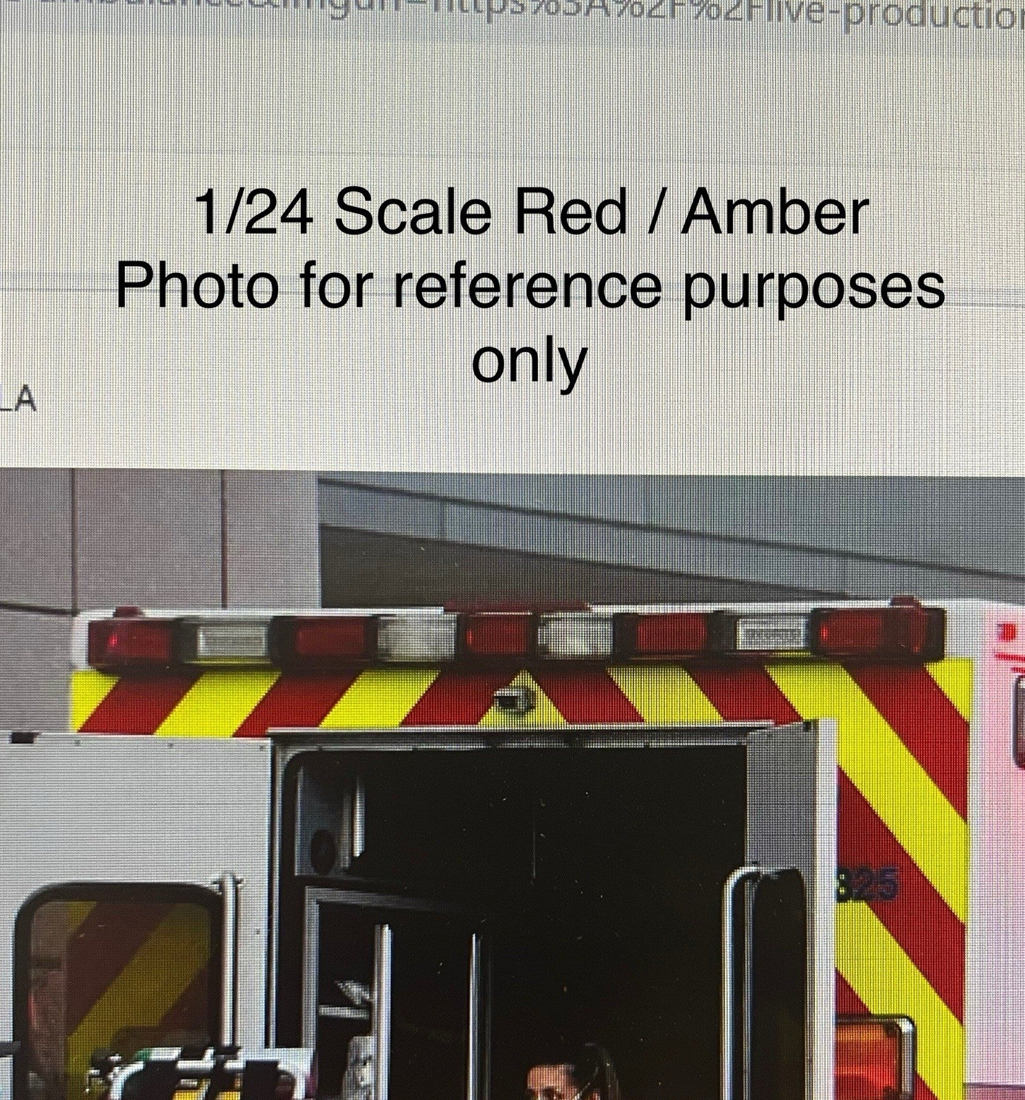 1/24 25 Scale Model Red Amber Clear Whelen 4500 Ambulance EMS Fire 2452RCA7