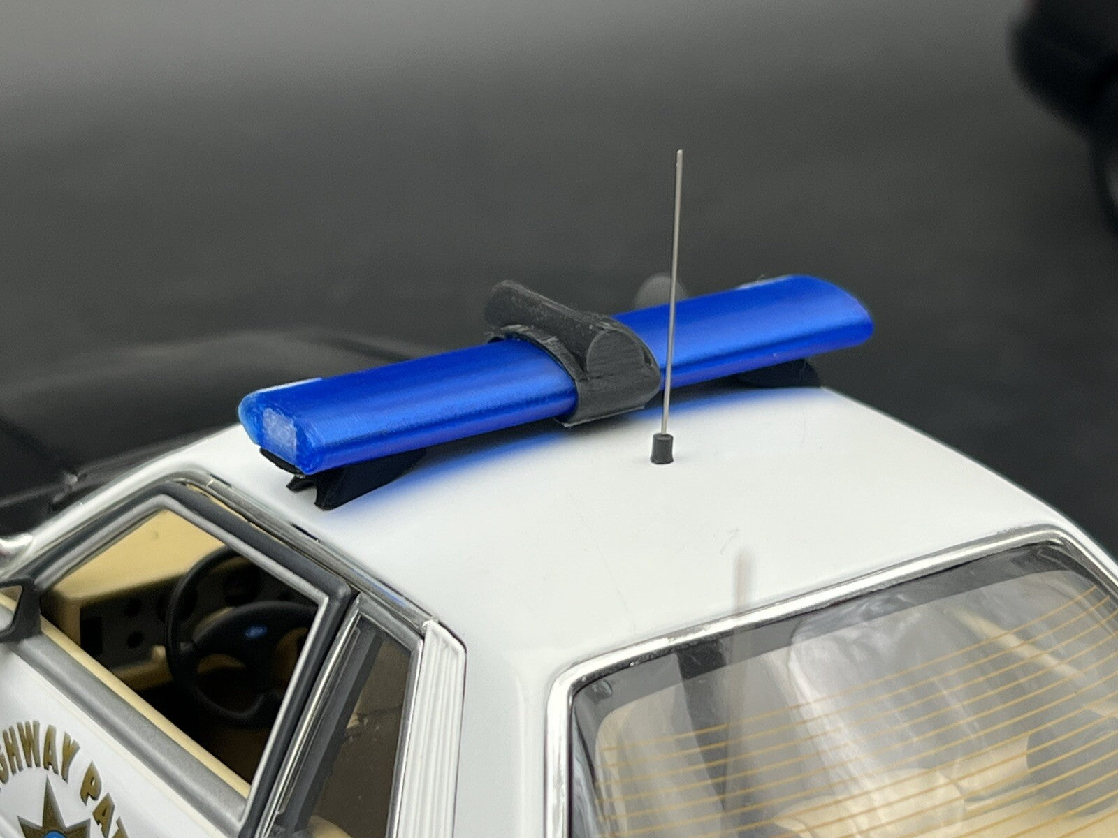 1/18 Scale Model Jetsonic Lightbar Blue Clear FHP Florida Highway Patrol Police 8