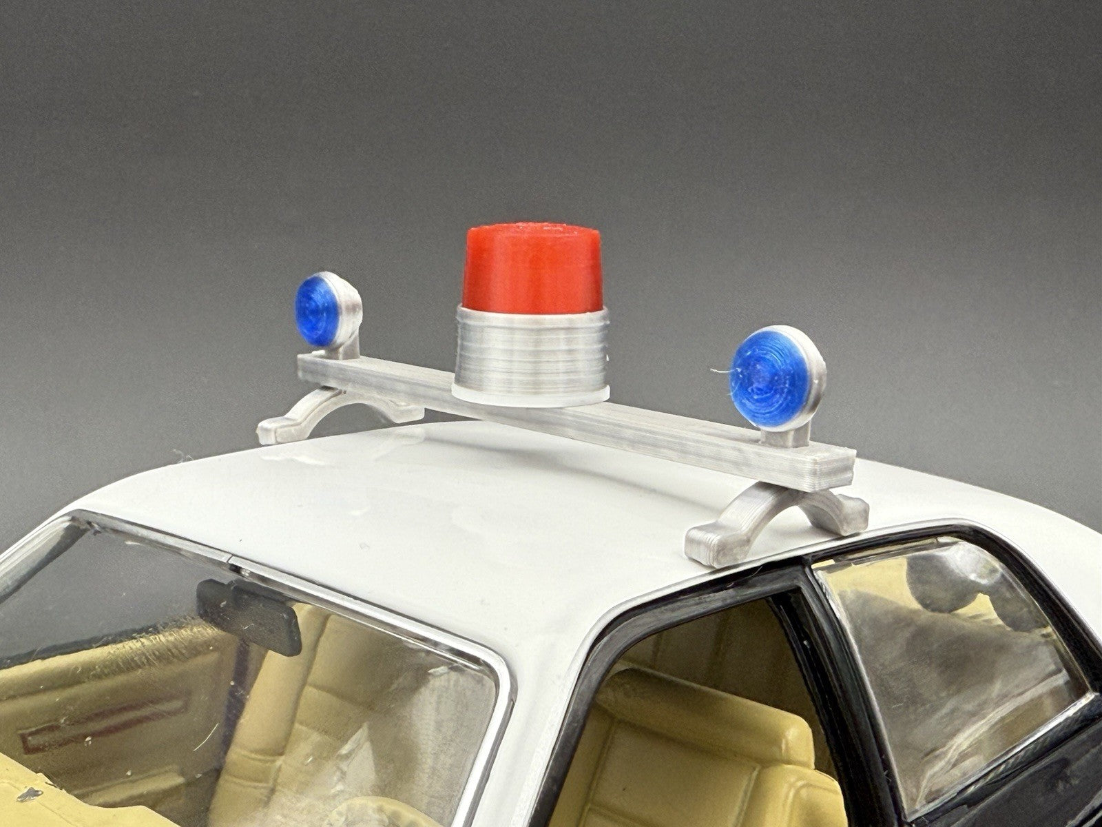 1/24 25 Scale Visibar CJ 184 284 Blue Beacon Red Lollipop Police Light 2456BRB10