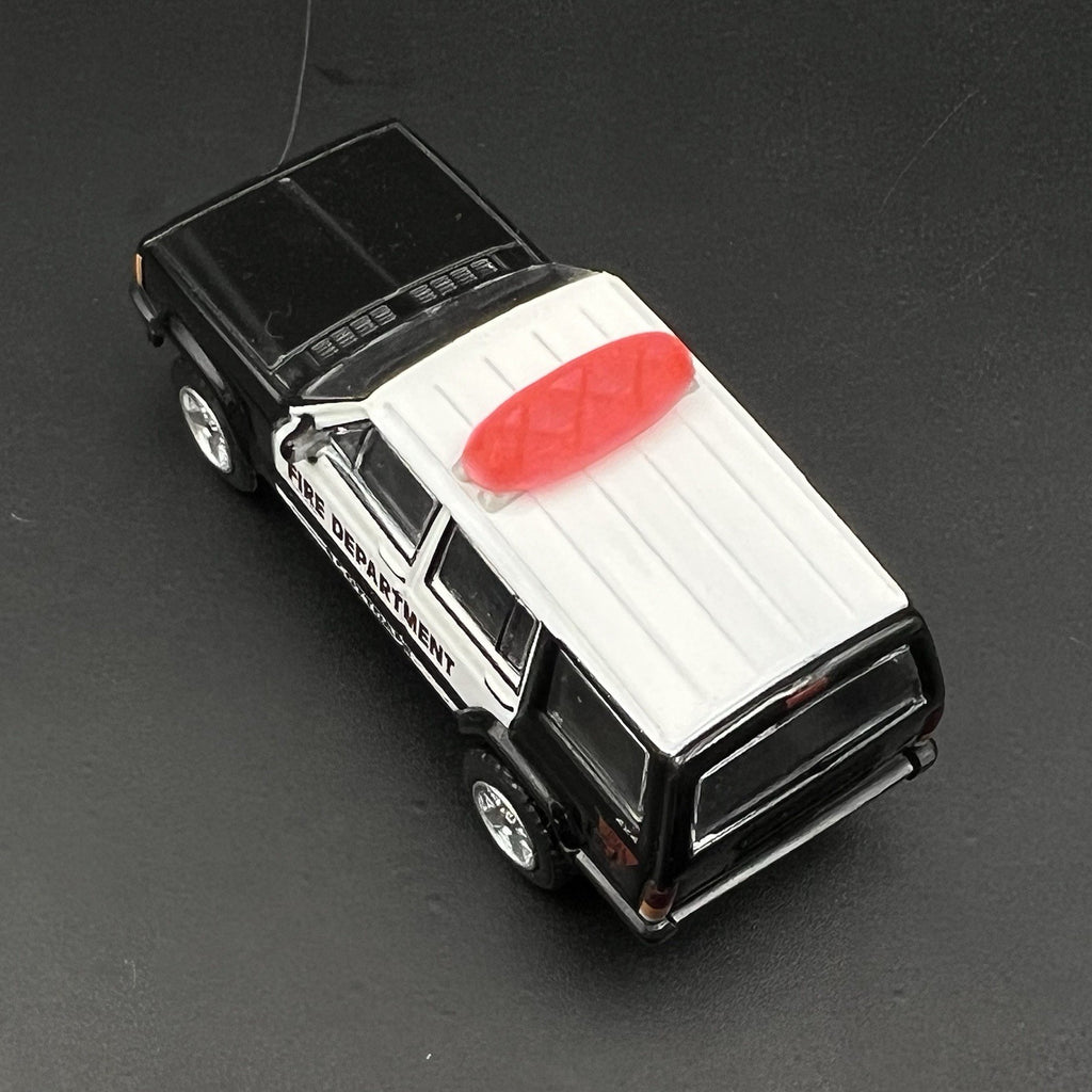 2-Pack 1/64 Scale Model Red Federal Vista Lightbar Police Car Fire 6412R4