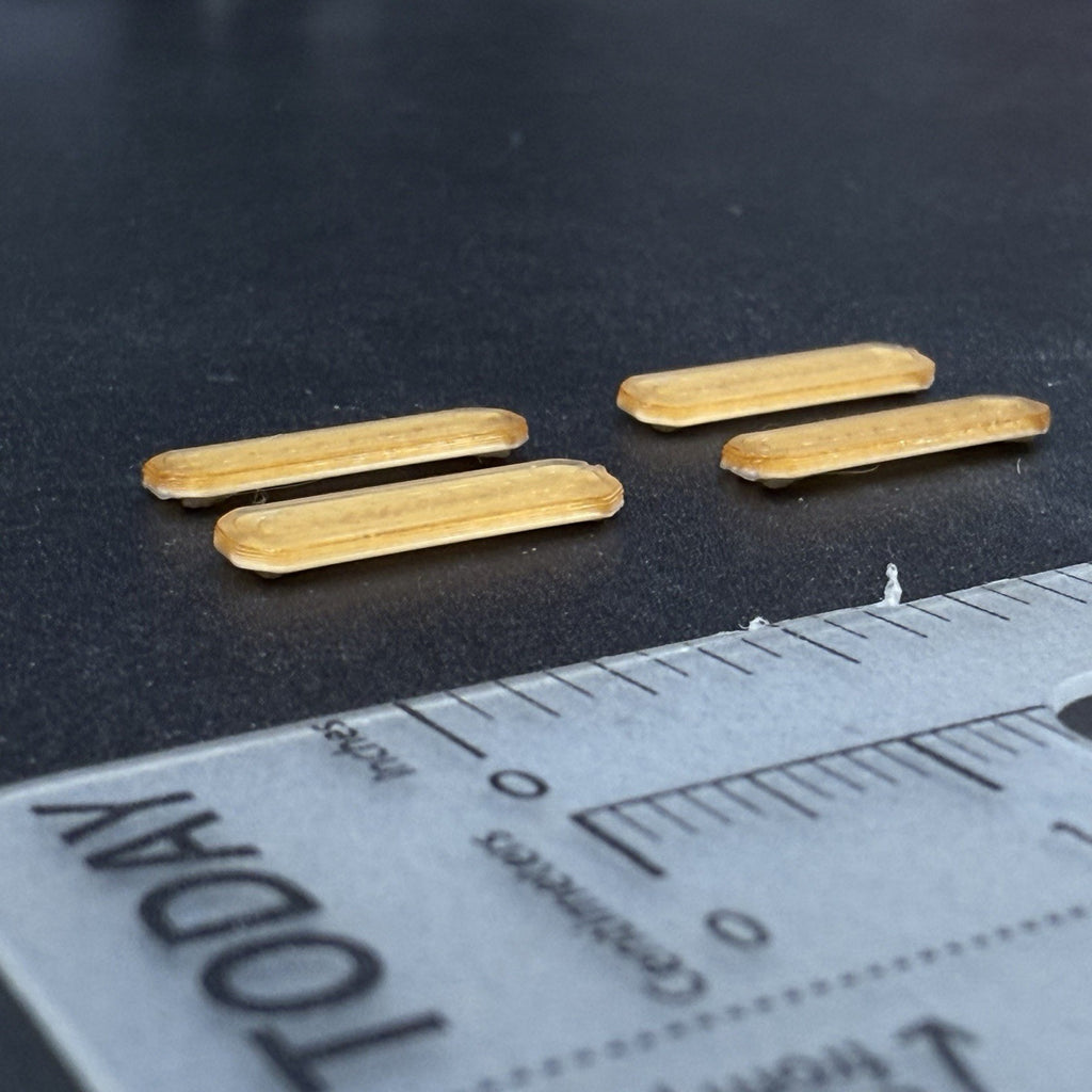 4 Pack 1/87 Amber LED Style Code 3 X2100 Lightbar HO Scale Work Tow Construction11