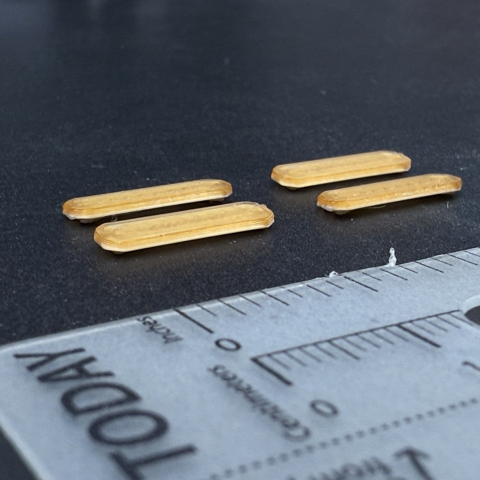 4 Pack 1/87 Amber LED Style Code 3 X2100 Lightbar HO Scale Work Tow Construction11