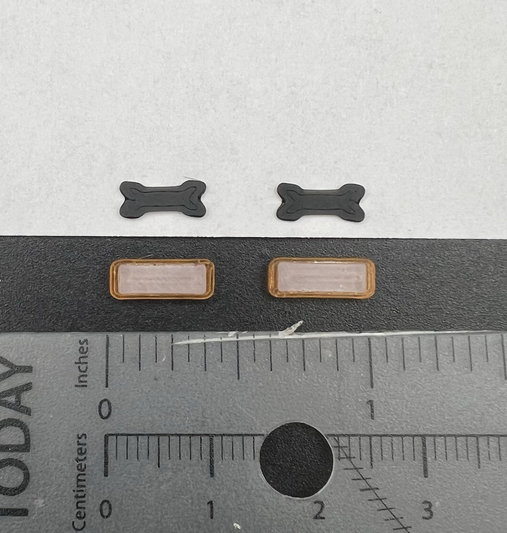 2 Pack 1/64 Mini Whelen Edge Amber Lightbar Gray Top Cover Work Truck Security1