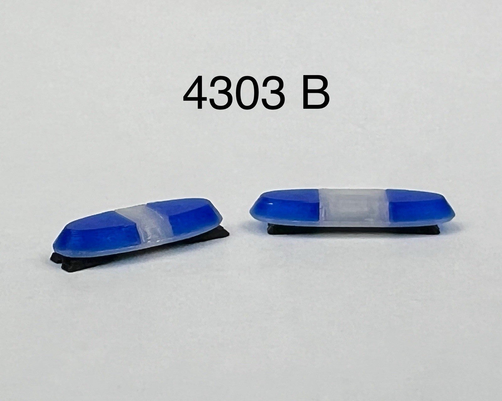 2 Pack 1/43 Blue SUV + Sedan Vista Lightbar Police Sheriff Fire European0