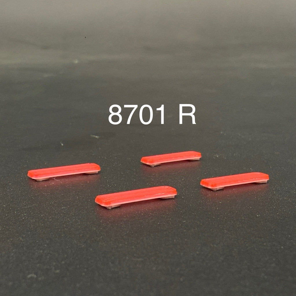 4 Pack 1/87 HO Scale Red LED Style Whelen Lightbar Police Car Fire Ambulance0