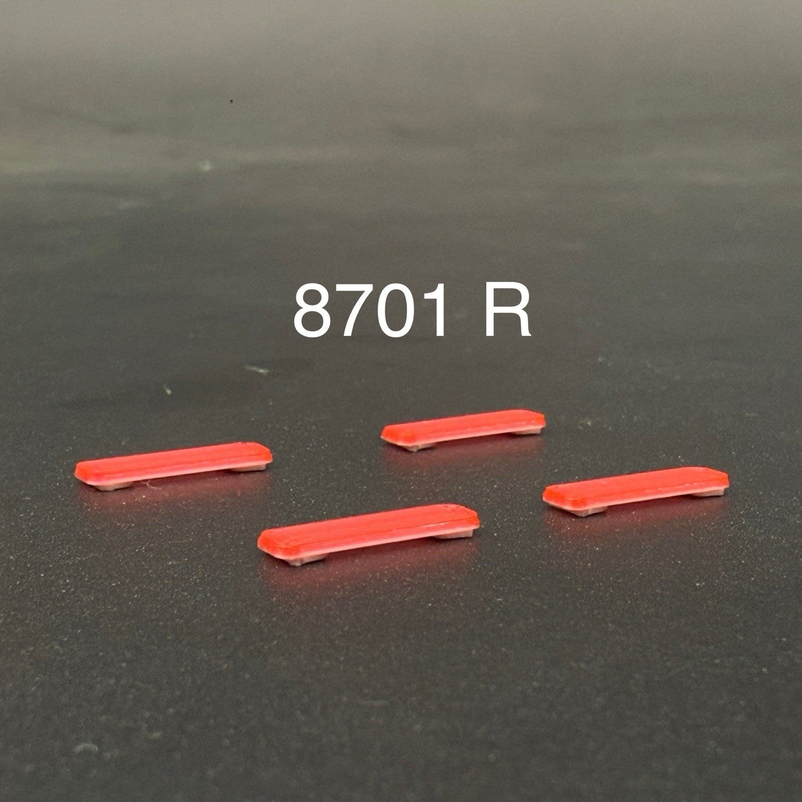 4 Pack 1/87 HO Scale Red LED Style Whelen Lightbar Police Car Fire Ambulance0